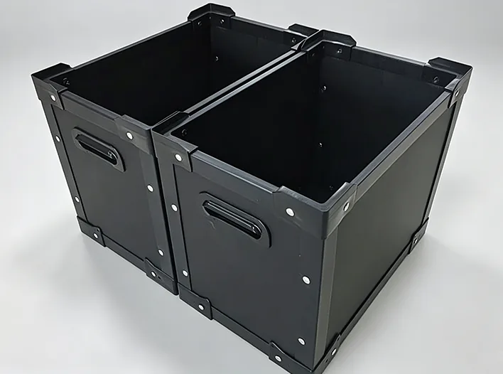 Vorteile von antistatischen Hohlblech-Wendeboxen.